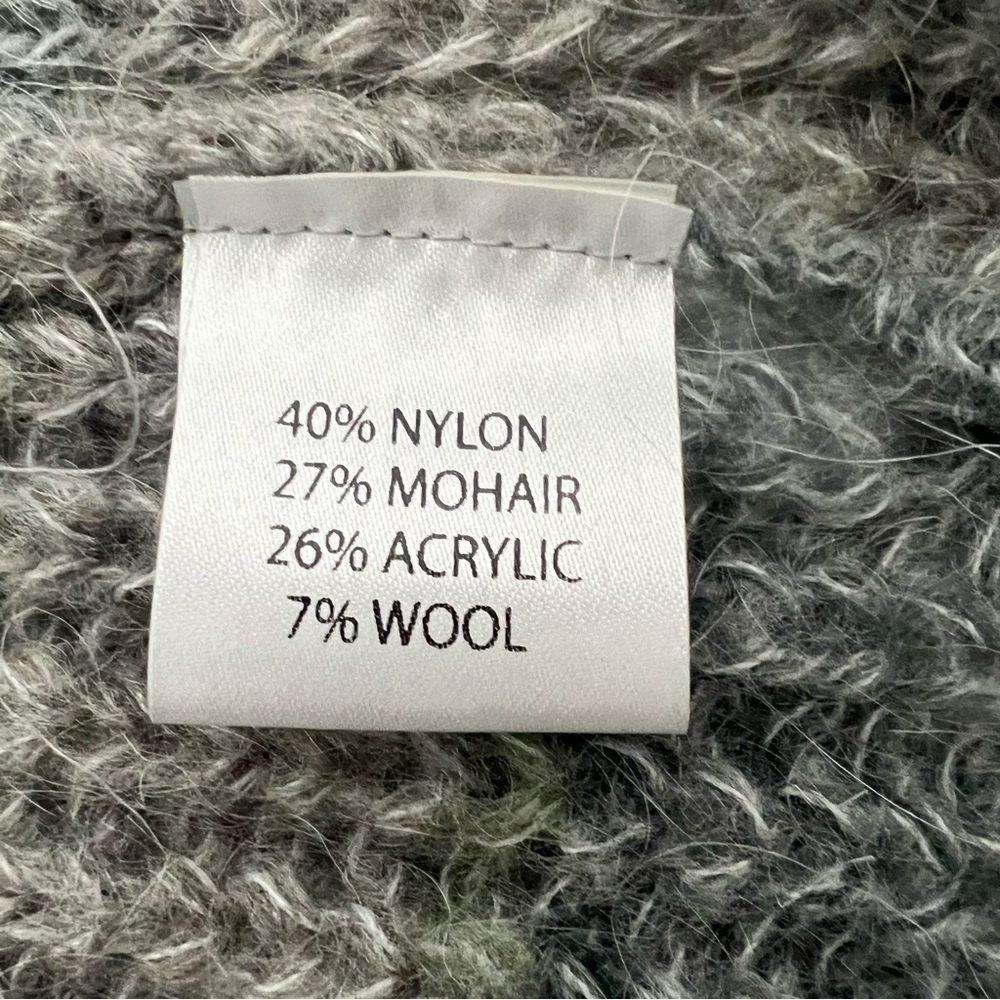 Fili Di Lana Italian Mohair Wool Blend Open Cardigan Duster Sweater Small - Picture 8 of 11